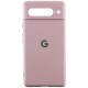 Чохол Silicone Cover Lakshmi Full Camera (AA) with logo для Google Pixel 7 Pro Рожевий / Pink Sand