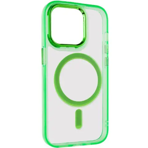 Чохол TPU Iris with MagSafe для Apple iPhone 14 Pro (6.1") Салатовий