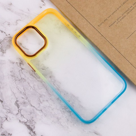 Чохол TPU+PC Fresh sip series для Apple iPhone 11 Pro (5.8") Бірюзовий / Помаранчевий