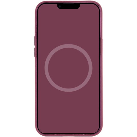 Чохол Silicone case (AAA) with Magsafe and Animation для Apple iPhone 12 Pro / 12 (6.1") Бордовий / Plum