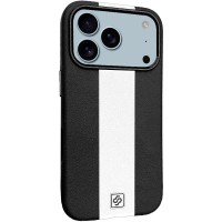 Шкіряний чохол Rally with MagSafe для Apple iPhone 17 Pro (6.3") Black / White