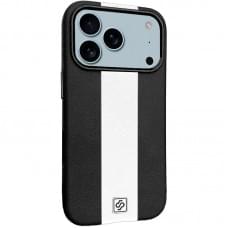 Шкіряний чохол Rally with MagSafe для Apple iPhone 17 Pro (6.3") Black / White