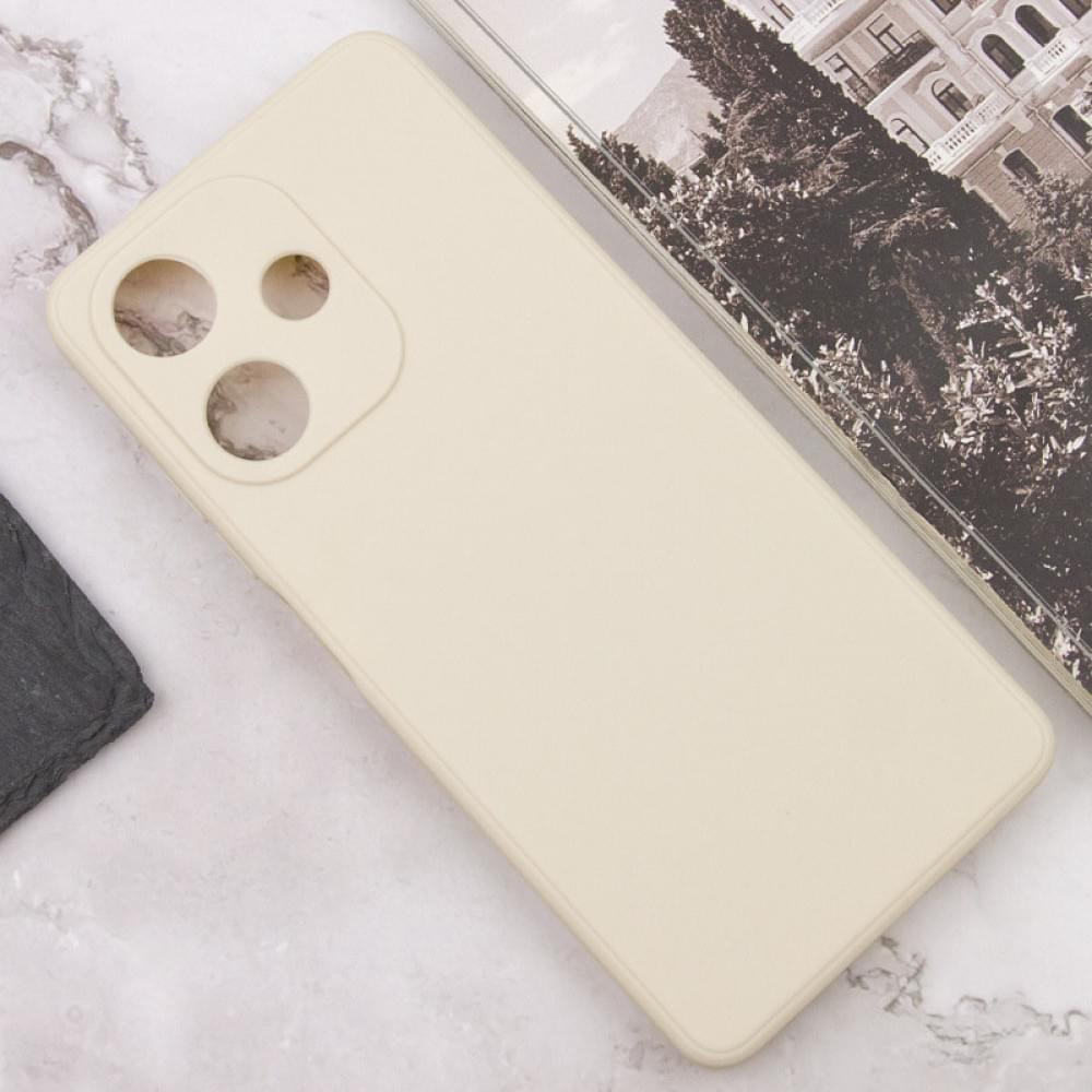 Силіконовий чохол Candy Full Camera для Infinix Hot 30 Бежевий / Antique White