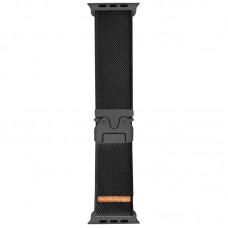 Ремінець Nylon New Design для Apple Watch 42/44/45/46/49mm Black