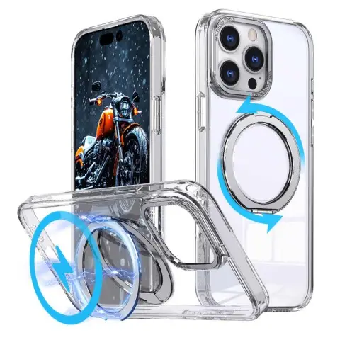 Чохол TPU+PC Empire with MagSafe and Ring для Apple iPhone 12 Pro / 12 (6.1") Clear