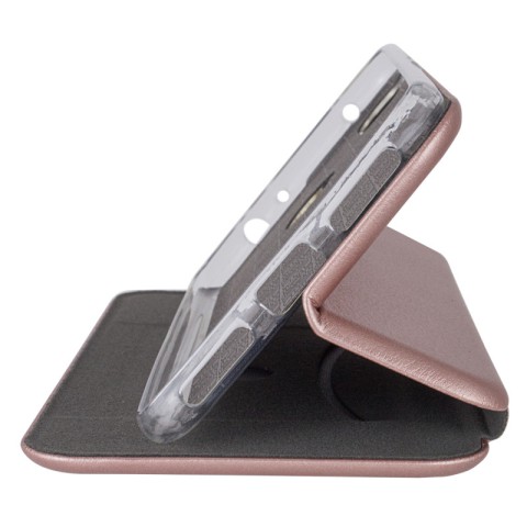 Шкіряний чохол-книжка Classy для Xiaomi Redmi Note 8 / Note 8 2021 Rose Gold