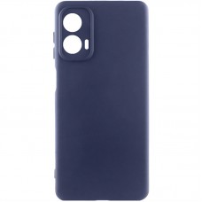 Чохол Silicone Cover Lakshmi Full Camera (AA) для Motorola Moto G85 Синій / Midnight Blue