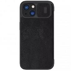 Шкіряний чохол-книжка Nillkin Qin Pro Camshield для Apple iPhone 15 (6.1") Чорний