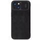 Шкіряний чохол-книжка Nillkin Qin Pro Camshield для Apple iPhone 15 (6.1") Чорний