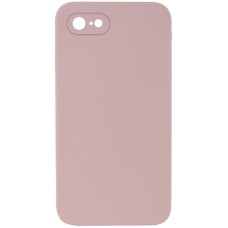 Чохол Silicone Case Square Full Camera Protective (AA) NOLOGO для Apple iPhone 7/8/SE (2020) (4.7") Рожевий / Pink Sand