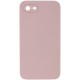 Чохол Silicone Case Square Full Camera Protective (AA) NOLOGO для Apple iPhone 7/8/SE (2020) (4.7") Рожевий / Pink Sand
