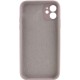Чохол Silicone Case Full Camera Protective (AA) NO LOGO для Apple iPhone 12 (6.1") Сірий / Lavender