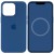 Чохол Silicone case (AAA) with Magsafe and Animation для Apple iPhone 13 Pro Max (6.7") Синій / Blue Jay