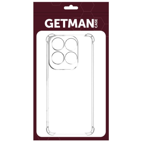 TPU чохол GETMAN Ease logo посилені кути Full Camera для Infinix Note 40 Pro 4G Безбарвний (прозорий)