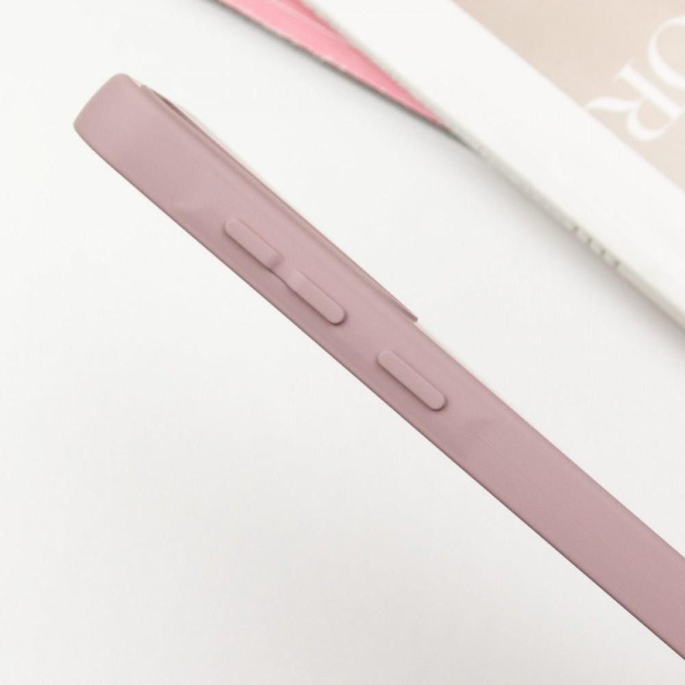 Чохол TPU GETMAN Liquid Silk Full Camera для Samsung Galaxy S24 FE Рожевий / Pink Sand