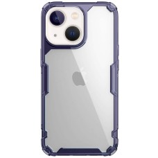 TPU чохол Nillkin Nature Pro Series для Apple iPhone 13 / 14 (6.1") Темно-фіолетовий (прозорий)