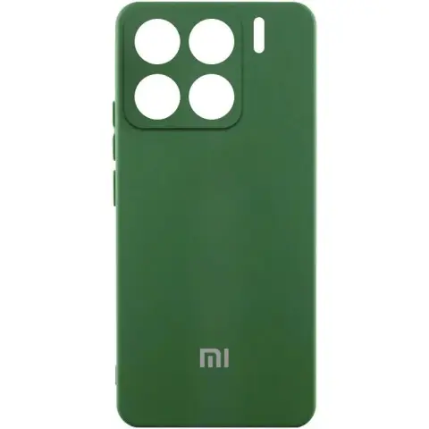 Чохол Silicone Cover Lakshmi Full Camera (AA) with logo для Xiaomi 15 Pro Зелений / Dark green