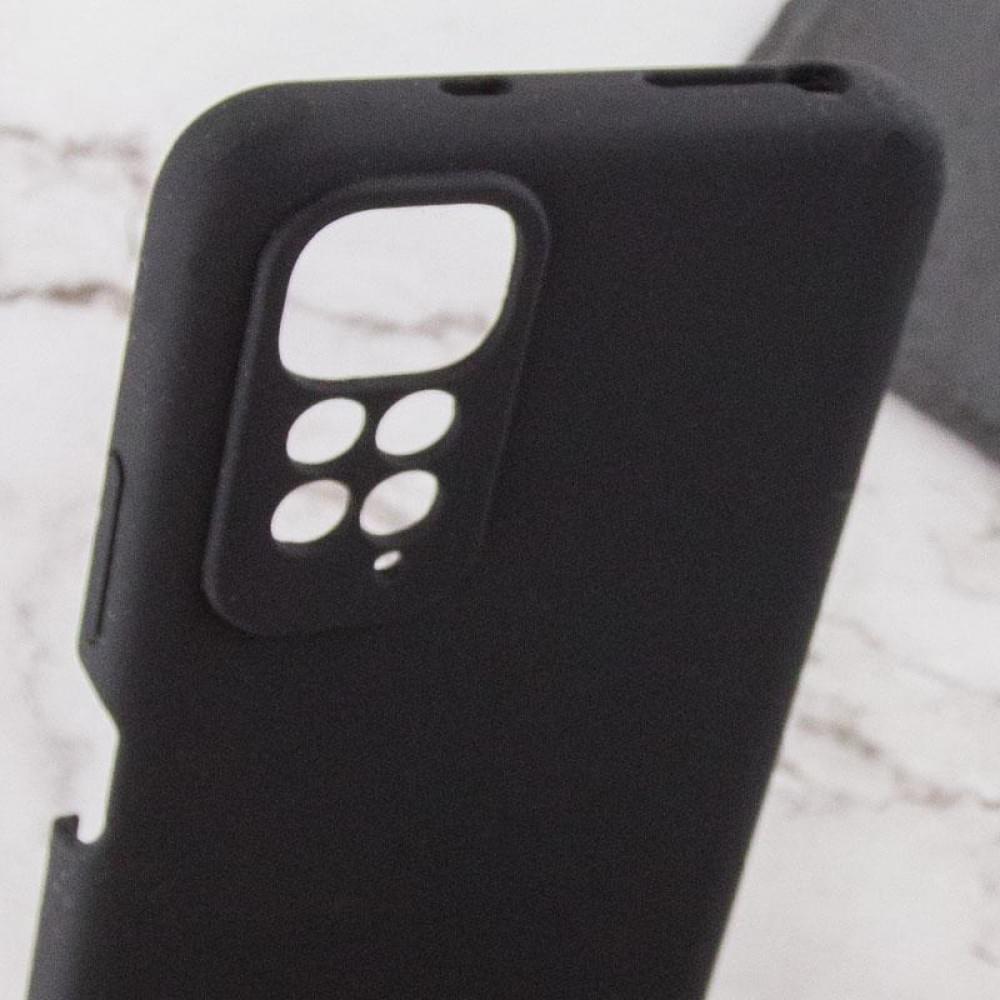 Чохол TPU GETMAN Liquid Silk Full Camera для Xiaomi Redmi Note 11 (Global) / Note 11S Чорний / Black