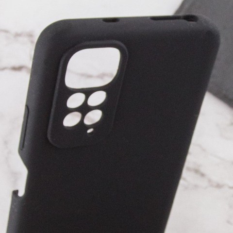 Чохол TPU GETMAN Liquid Silk Full Camera для Xiaomi Redmi Note 11 (Global) / Note 11S Чорний / Black