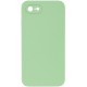 Чохол Silicone Case Square Full Camera Protective (AA) NOLOGO для Apple iPhone 6/6s (4.7") М'ятний / Mint