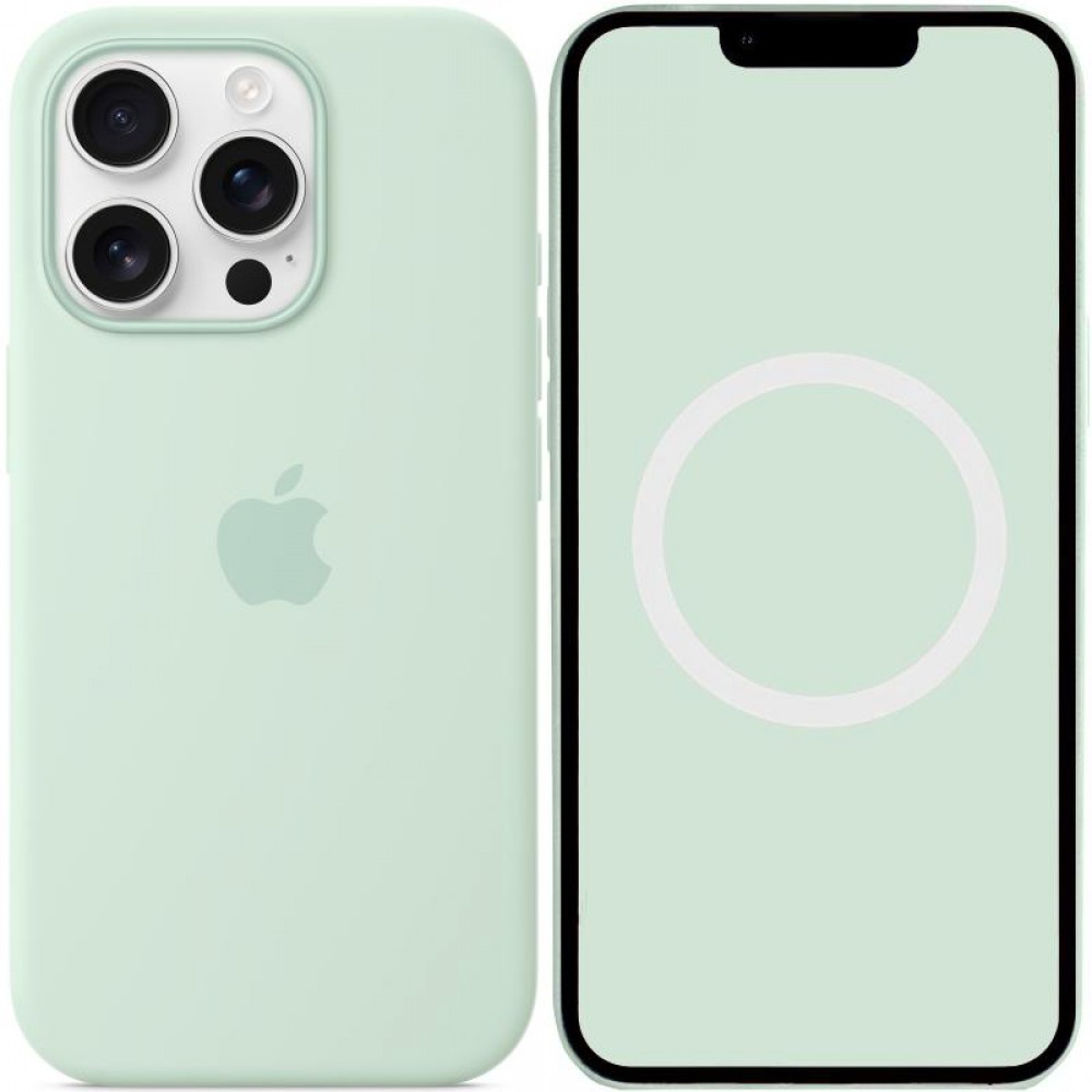 Чохол Silicone case (AAA) with Magsafe and Animation (button) для Apple iPhone 16 Pro (6.3")
