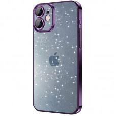 Чохол TPU+PC Glittershine для Apple iPhone 12 (6.1") Purple