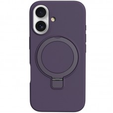 Чохол Silicone Case Full Protective NO LOGO with Ring для Apple iPhone 16 Plus (6.7") Purple