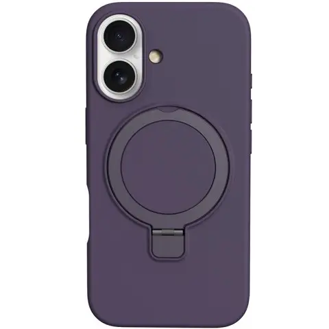Чохол Silicone Case Full Protective NO LOGO with Ring для Apple iPhone 16 Plus (6.7") Purple