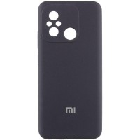Чохол Silicone Cover Lakshmi Full Camera (AA) with logo для Xiaomi Redmi 12C / Poco C55 Чорний / Black