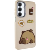 Чохол TPU Leather Toys для Samsung Galaxy A16 4G/5G Capybara / Sand