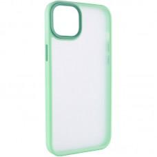 TPU+PC чохол Metal Buttons для Apple iPhone 14 (6.1") М'ятний