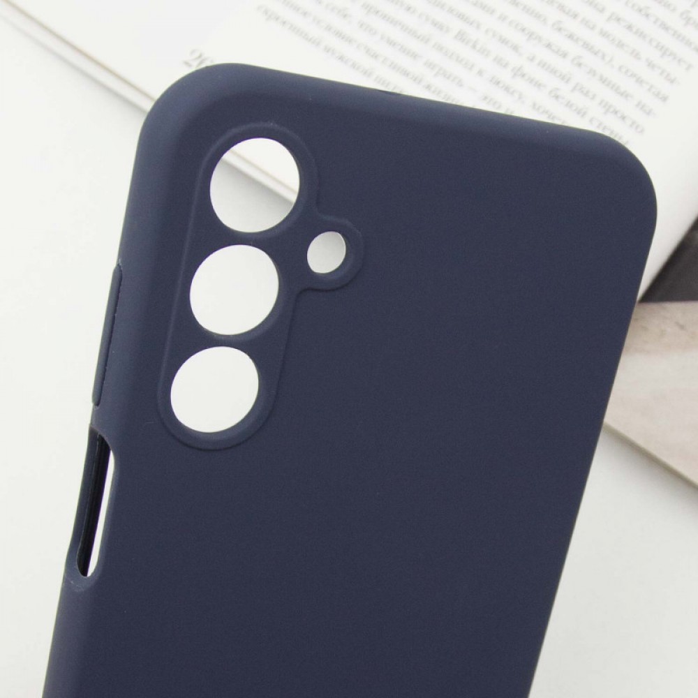Чохол Silicone Cover Lakshmi Full Camera (AAA) with Logo для Samsung Galaxy A15 4G/5G / M15 5G Темно-синій / Midnight blue