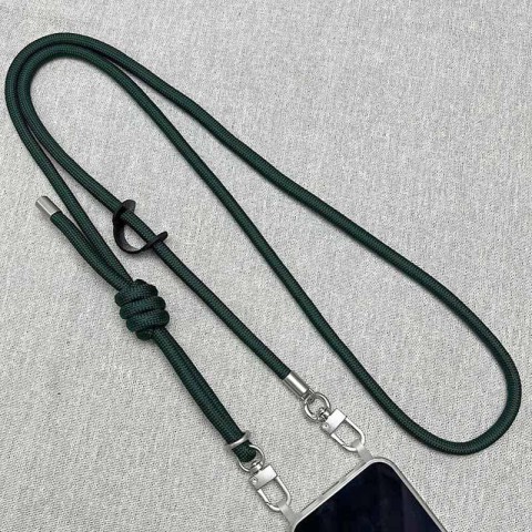 Шнурок із двома кріпленнями (8 мм) 150 см Dark Green