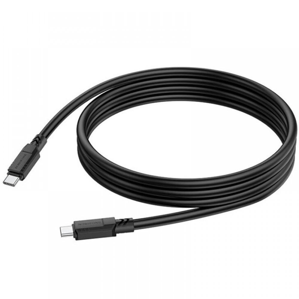 Дата кабель Borofone BX81 Type-C to Type-C 60W (1m) Чорний
