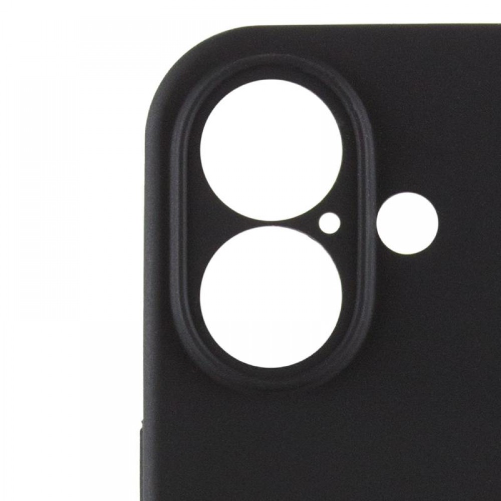 Чохол Silicone Case Full Camera Protective (AA) для Apple iPhone 16 (6.1") Чорний / Black