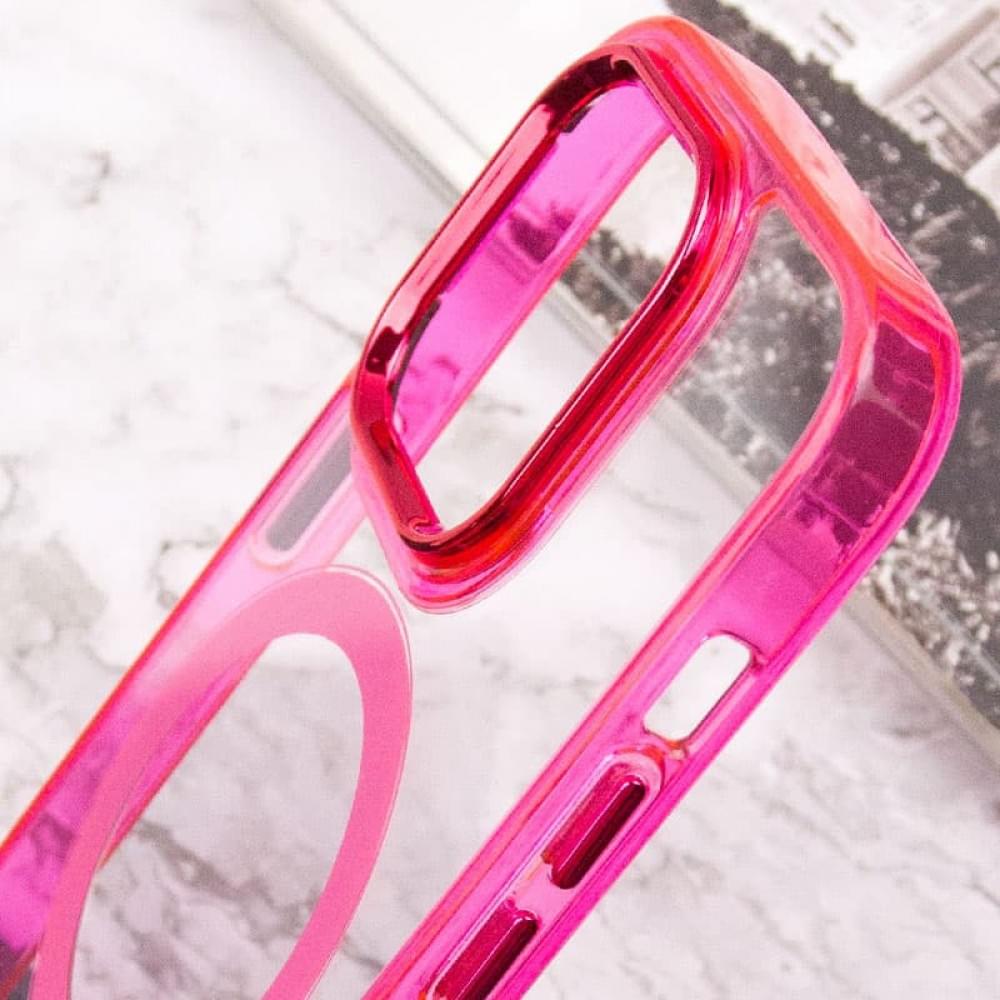 Чохол TPU Iris with MagSafe для Apple iPhone 14 Pro (6.1") Малиновий