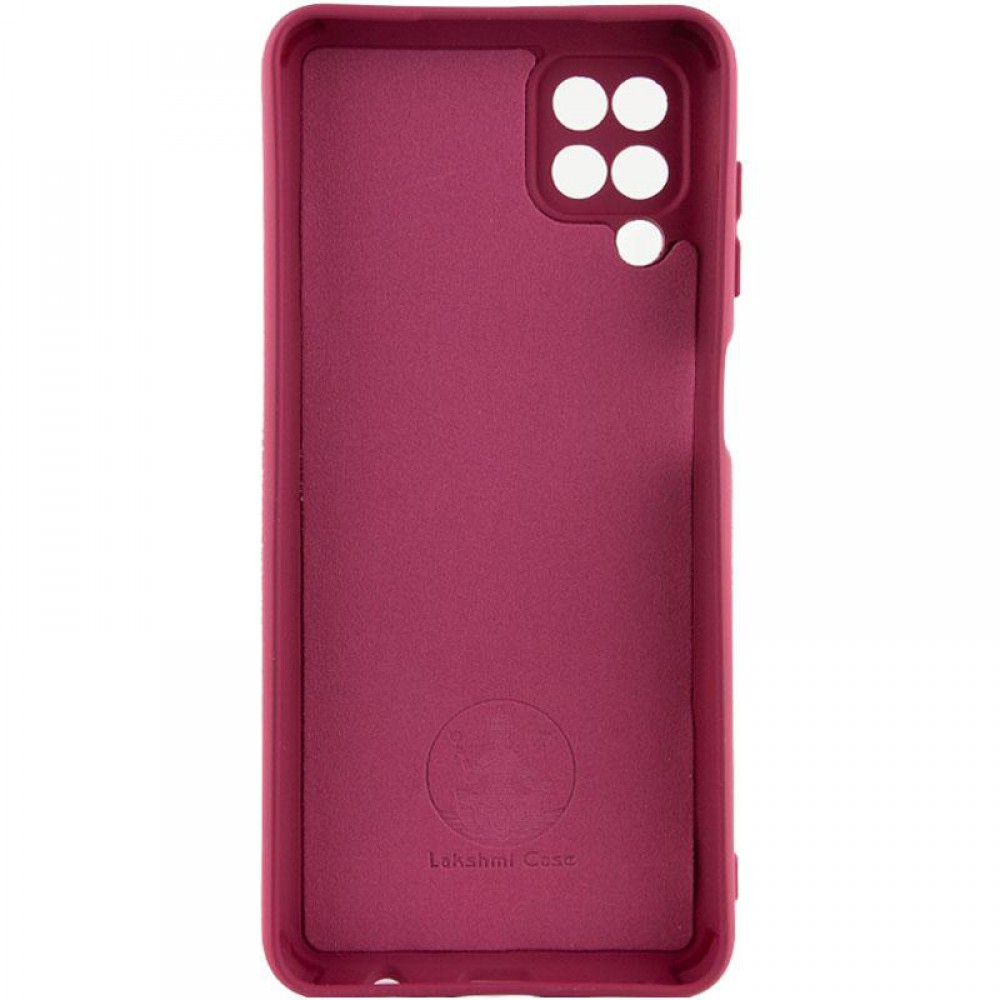 Чохол Silicone Cover Ummi Lakshmi Full Camera (AA) для Samsung Galaxy A12 Бордовий / Marsala