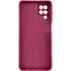 Чохол Silicone Cover Ummi Lakshmi Full Camera (AA) для Samsung Galaxy A12 Бордовий / Marsala