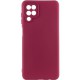 Чохол Silicone Cover Ummi Lakshmi Full Camera (AA) для Samsung Galaxy A12 Бордовий / Marsala