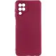 Чохол Silicone Cover Ummi Lakshmi Full Camera (AA) для Samsung Galaxy A12 Бордовий / Marsala
