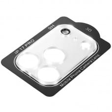 Захисне скло на камеру Full Block (тех.пак) для Apple iPhone 17 Pro (6.3") Прозорий