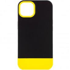 Чохол TPU+PC Bichromatic для Apple iPhone 12 Pro / 12 (6.1") Black / Yellow