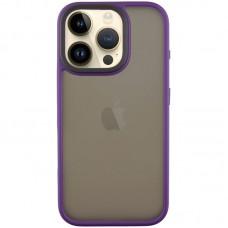 TPU+PC чохол Metal Buttons для Apple iPhone 16 Pro (6.3") Темно-Фіолетовий