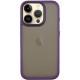 TPU+PC чохол Metal Buttons для Apple iPhone 16 Pro (6.3") Темно-Фіолетовий