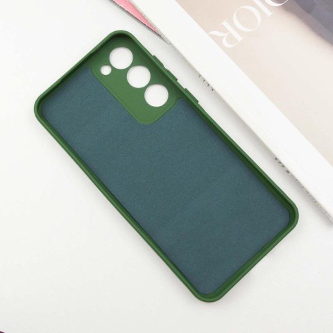 Чохол TPU GETMAN Liquid Silk Full Camera для Samsung Galaxy S23 Зелений / Dark green