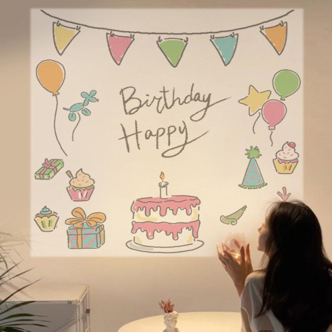 Дитячий проектор-світильник ME-236 Mood White / Pink