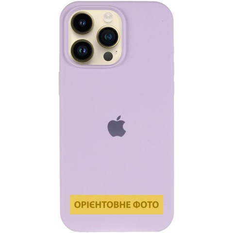 Чохол Silicone Case (AA) Logo with MagSafe для Apple iPhone 17 (6.3") Бузковий / Lilac