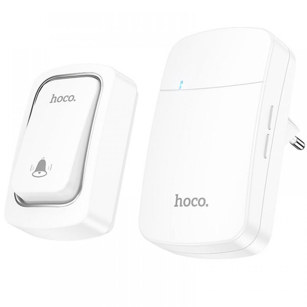 Дверний звонок Hoco HI26 EcoBell self-powered wireless doorbell White