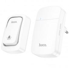 Дверний звонок Hoco HI26 EcoBell self-powered wireless doorbell White