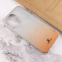 TPU+Glass чохол Swarovski для Apple iPhone 13 Pro (6.1") Помаранчевий